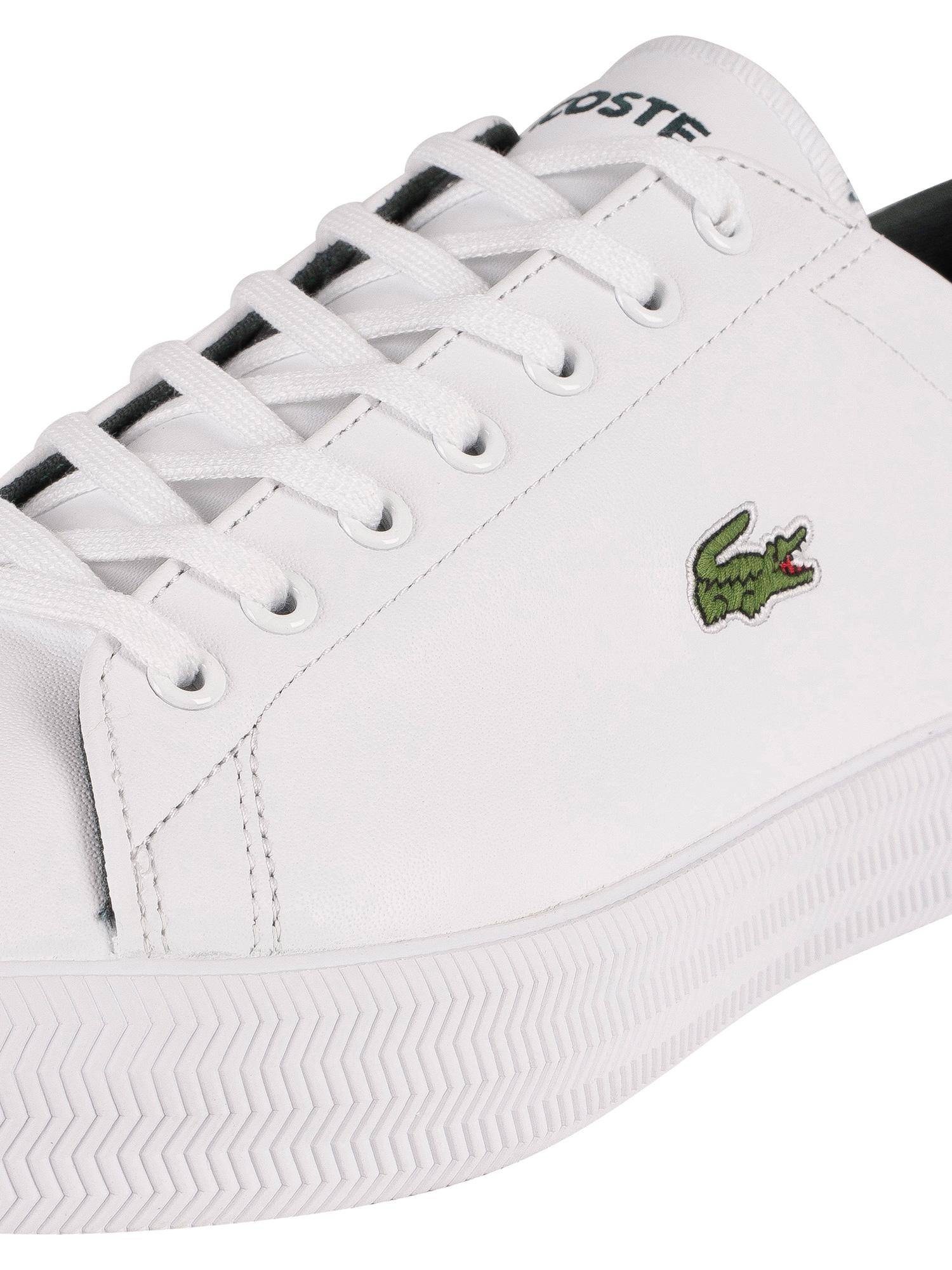 Lacoste Gripshot 0120 3 Cma Leather Trainers in White/Dark Grey (White) for  Men | Lyst Canada