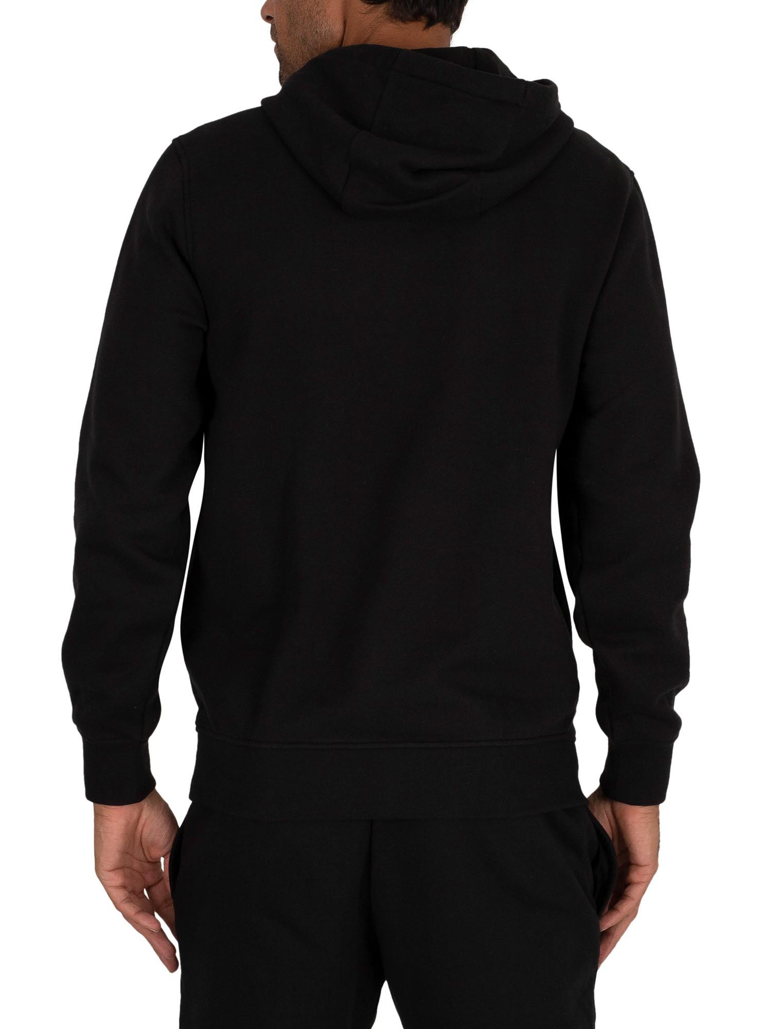 Lacoste Pullover Hoodie in Black for Men - Lyst