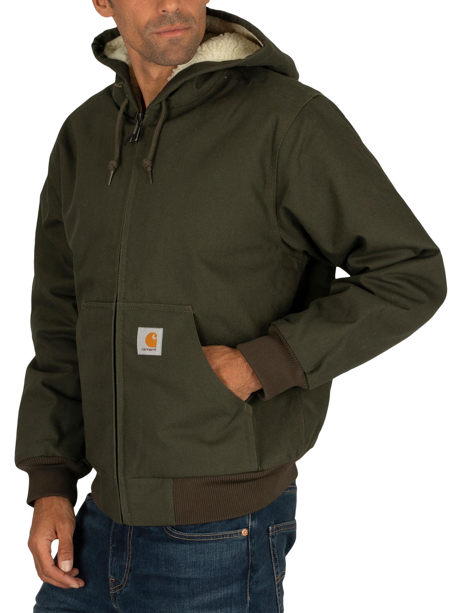 Carhartt WIP Active Pile Jacket in Green for Men - Lyst