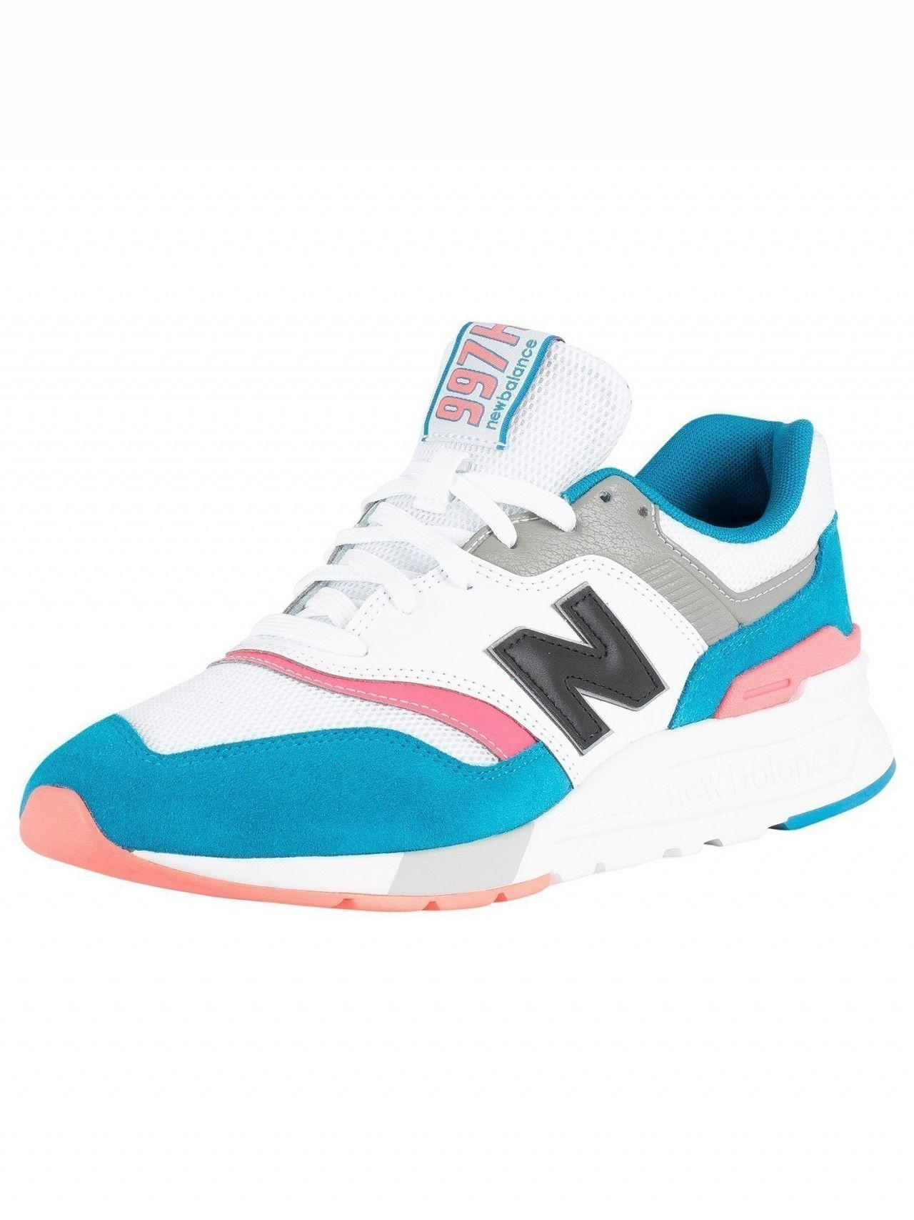 New Balance Deep Ozone Blue/guava 997 Trainers for Men | Lyst