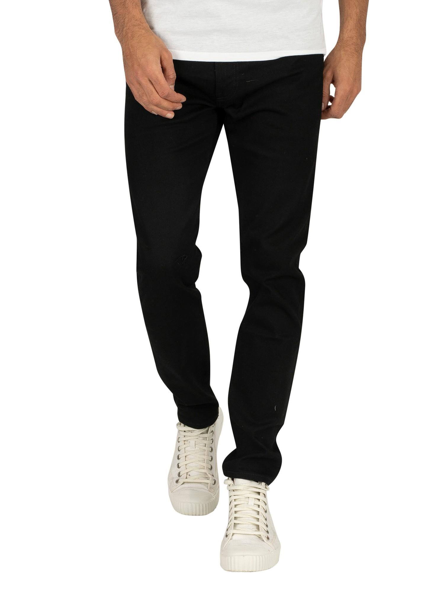 Levi&#39;s Denim 512 Slim Tapered Jeans in Black for Men - Lyst