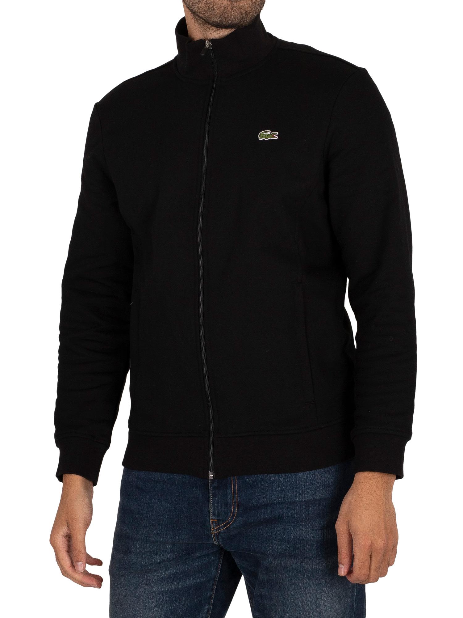 Lacoste Logo Track Jacket in Black for Men | Lyst