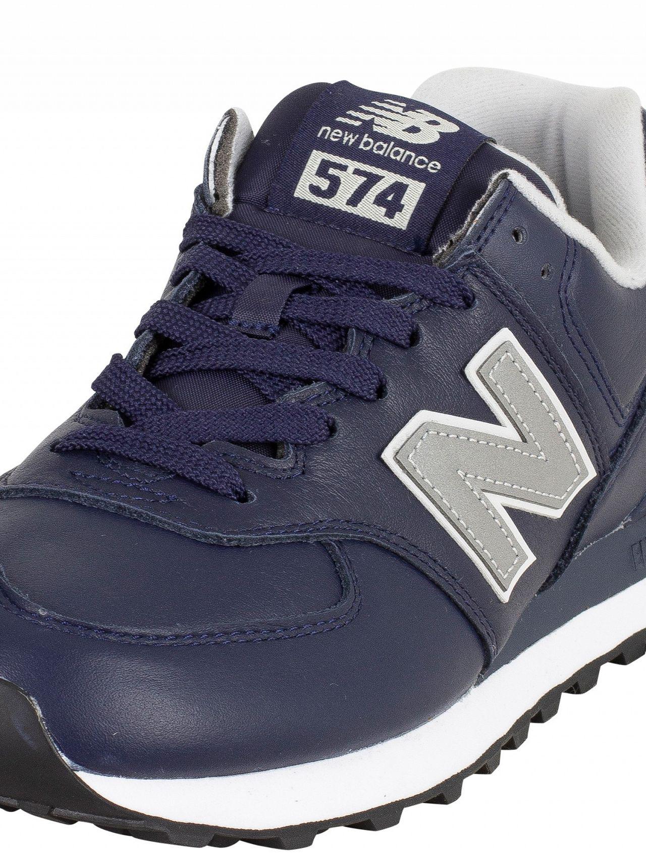 New Balance 574 Trainers Navygreybluerunningshoes