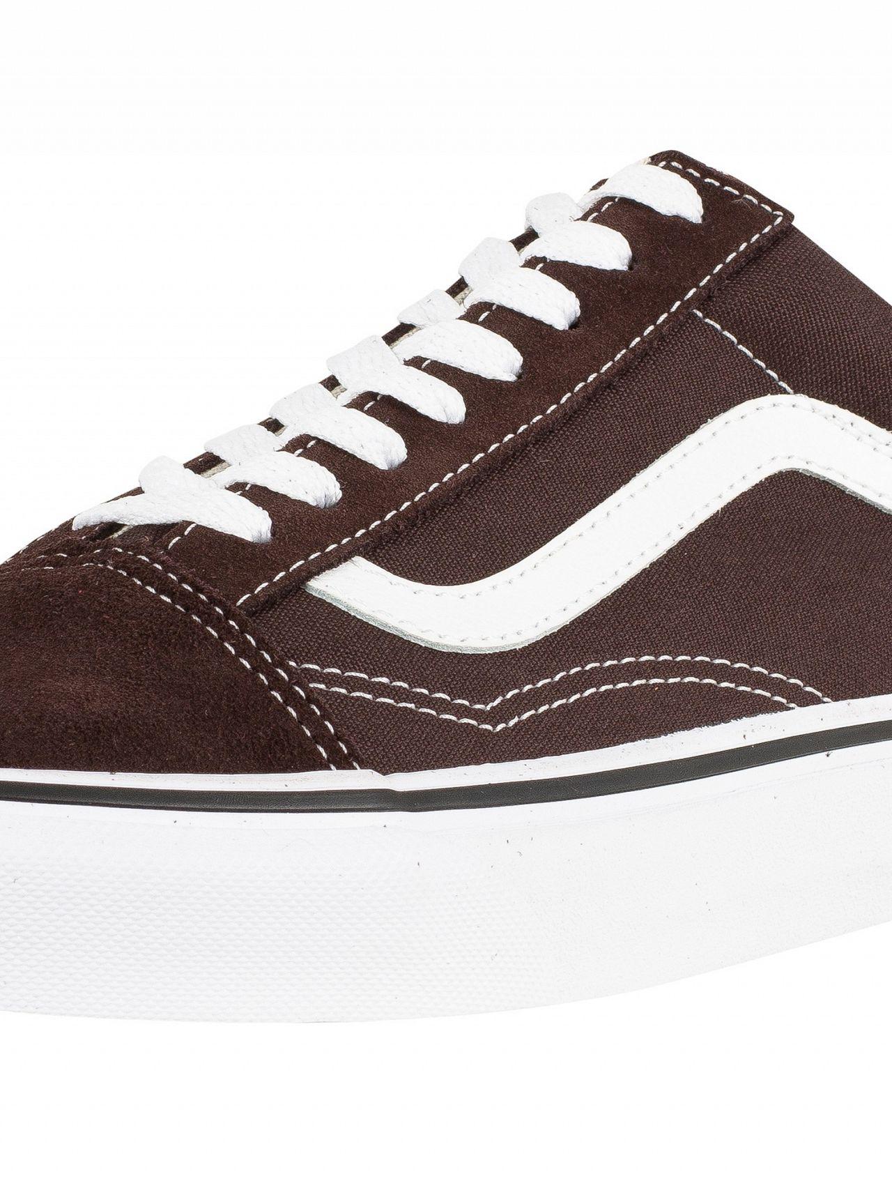 Vans Canvas Chocolate Torte/true White Old Skool Trainers in Brown for Men  | Lyst