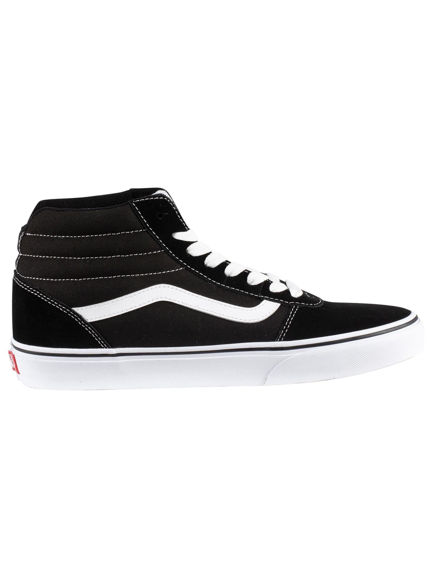 Vans Rubber Ward Hi Athletic Shoe in Black/White (Black) for Men - Lyst