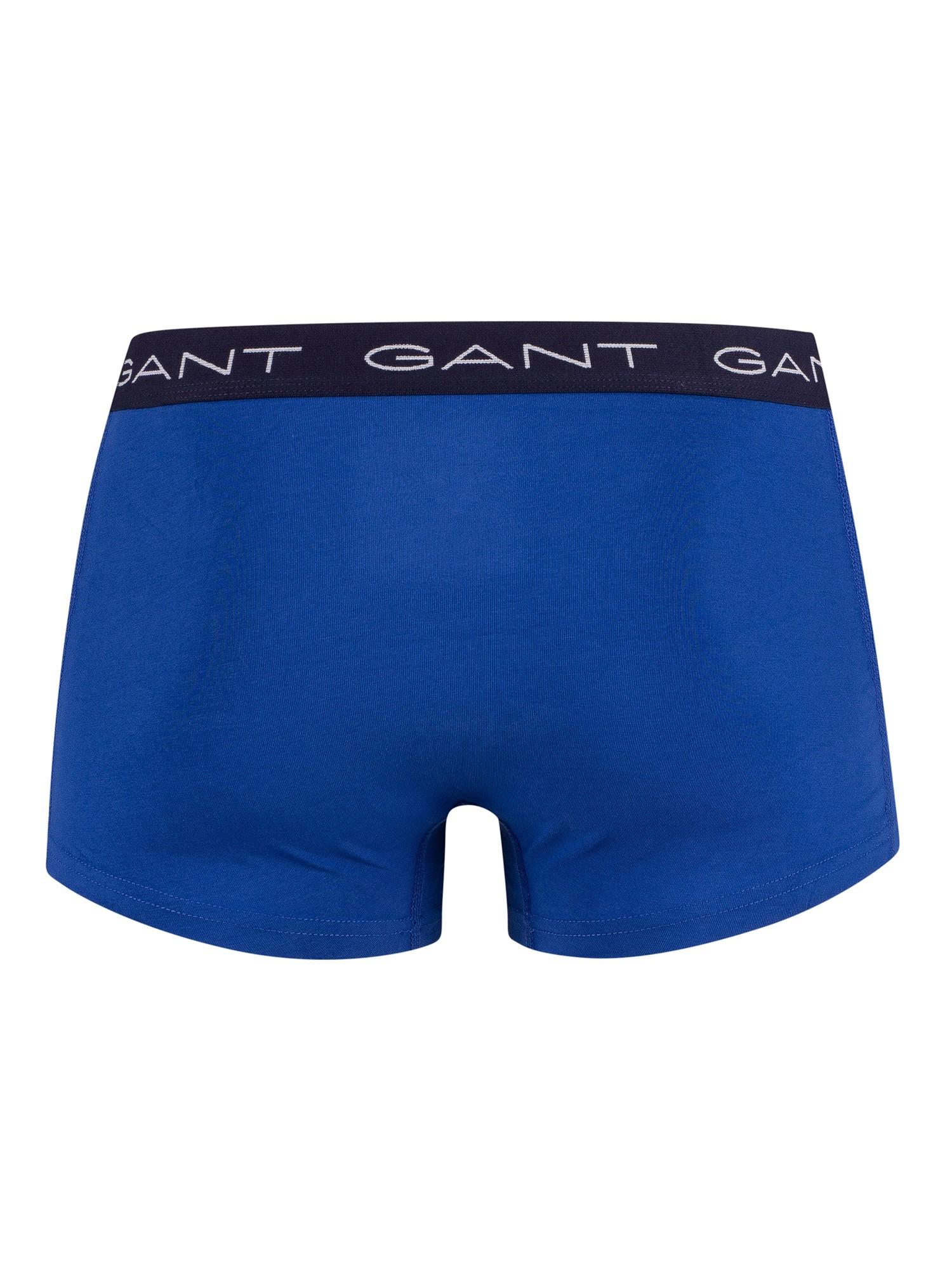 GANT Men's 3 Pack Essentials Trunks Blue 