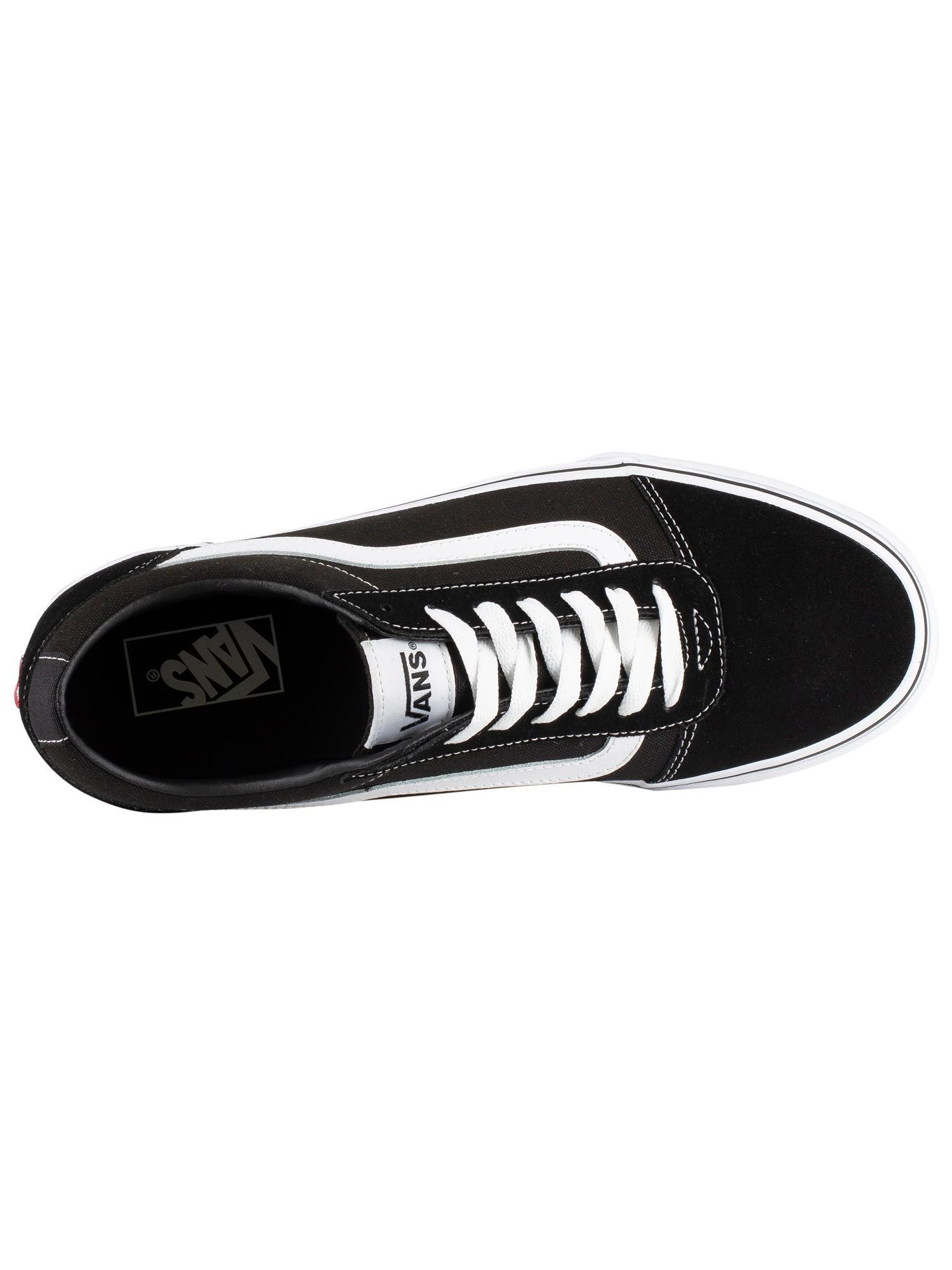 vans ward black white
