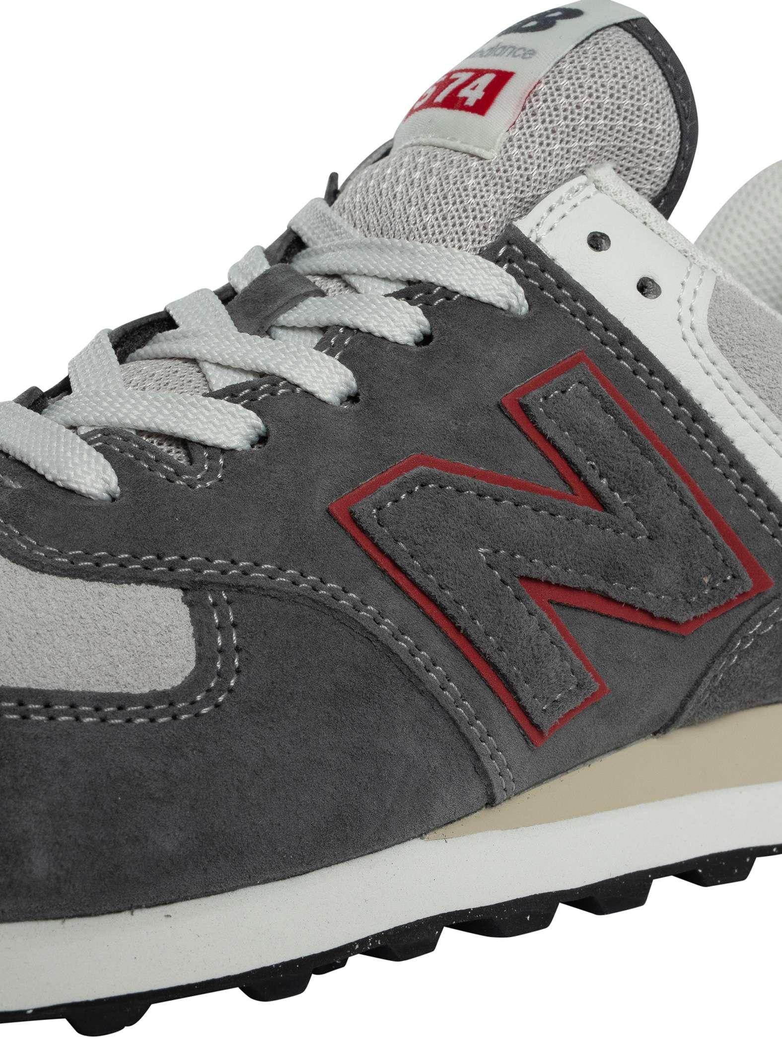 New Balance 574 Suede Trainers in Grey for Men Lyst UK