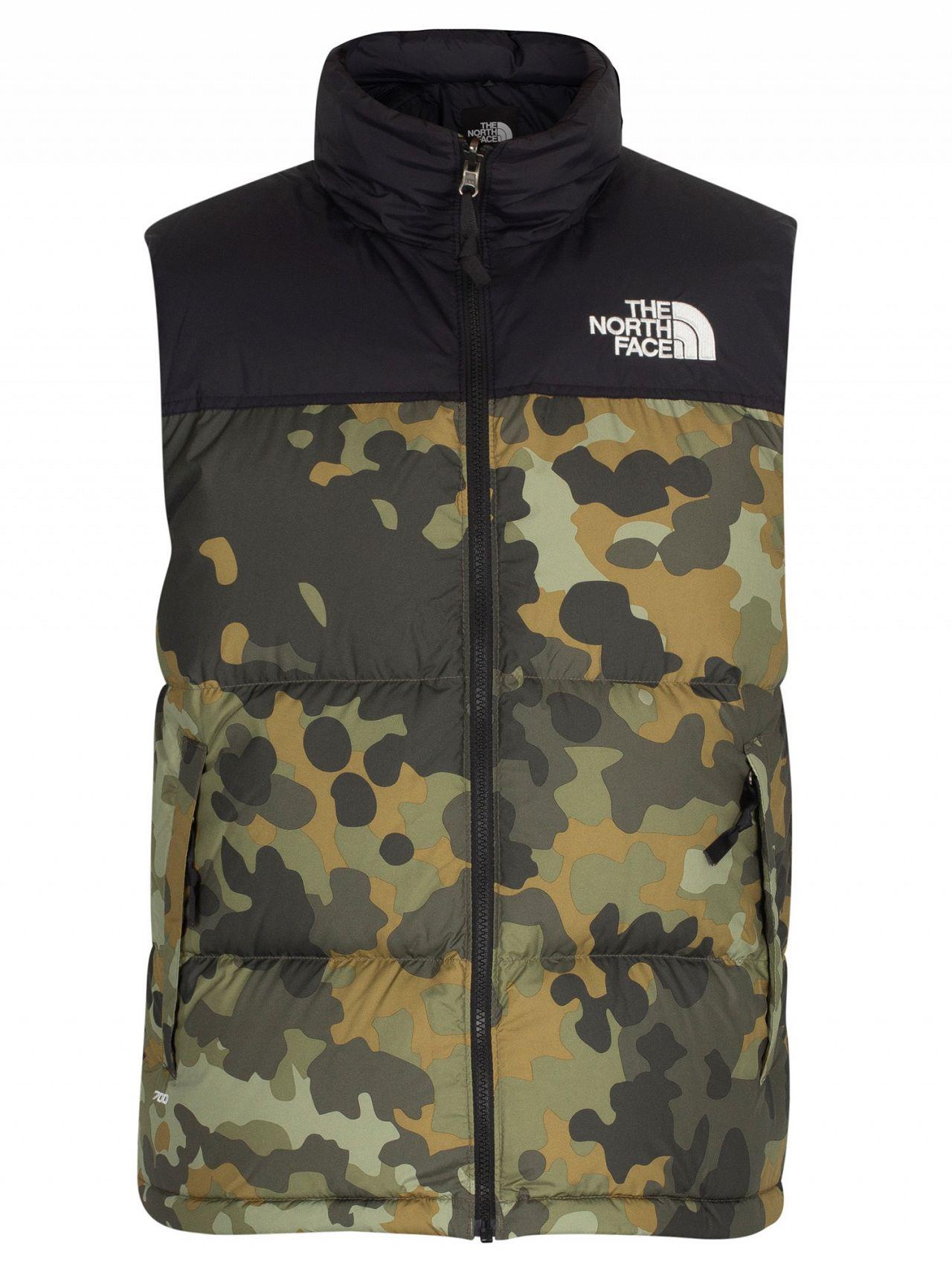 Camo north cheap face gilet