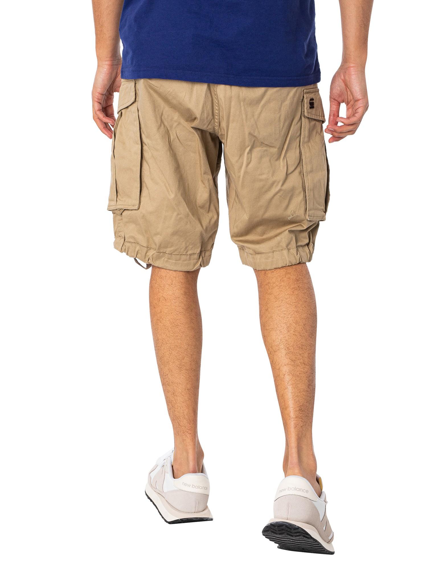 Skylight udvande Windswept G-Star RAW Rovic Loose Cargo Shorts in Natural for Men | Lyst