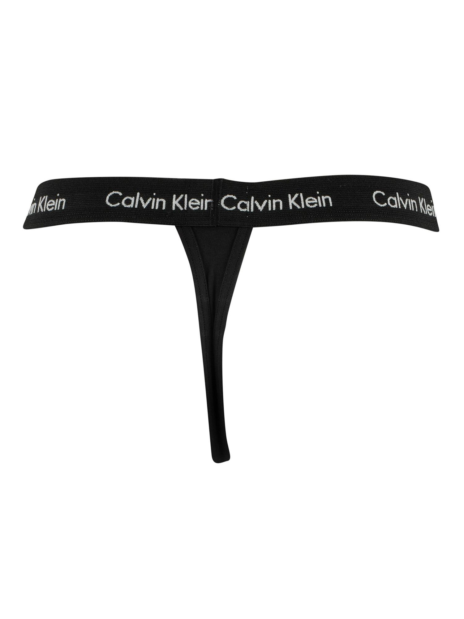 Calvin Klein Logo-embellished Stretch-cotton Jockstraps Pack Of Two in Black  for Men