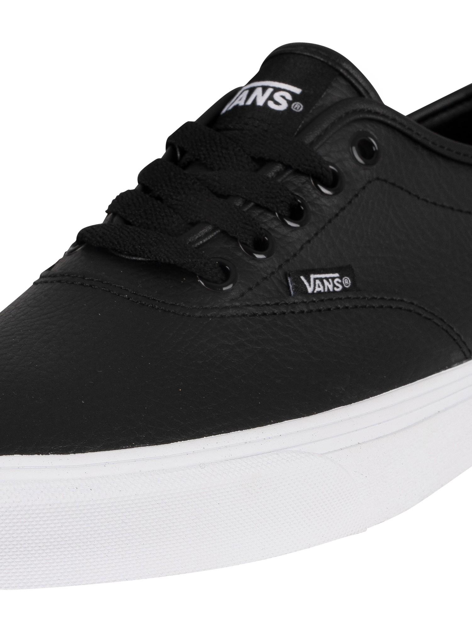 Vans Doheny Decon Tumble Leather Trainers in Black for Men | Lyst