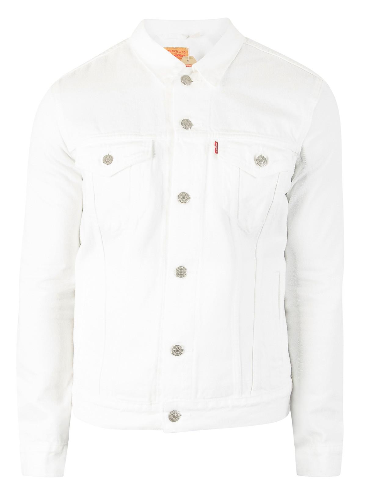 white levi trucker jacket mens