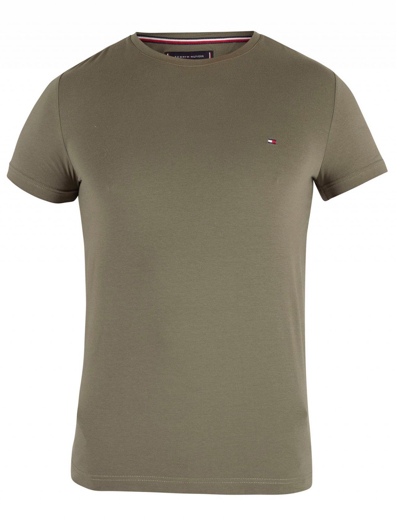 khaki tommy hilfiger t shirt