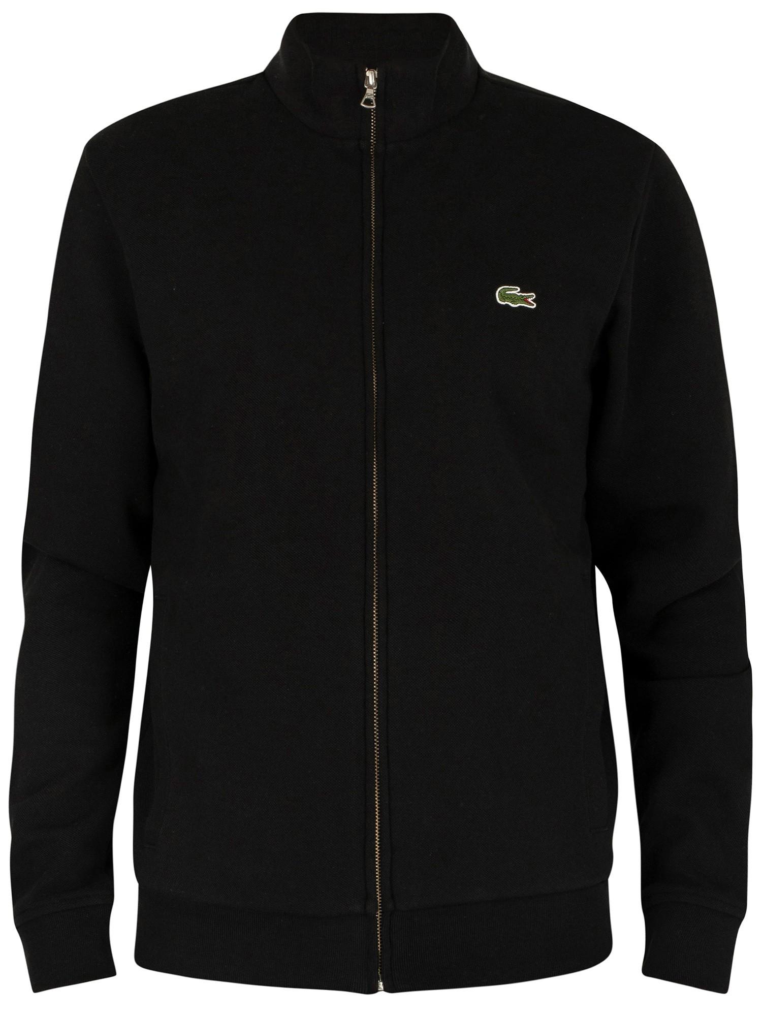 Lacoste Zip Track Jacket in Black for Men - Lyst