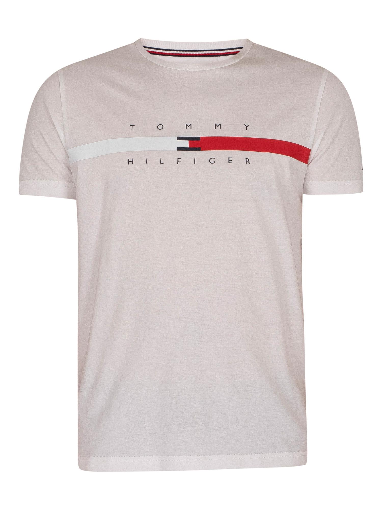 Tommy Hilfiger Global Stripe Chest Tee T-Shirt Uomo 