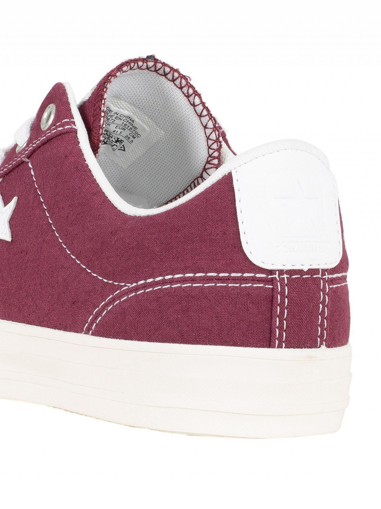 converse star player ox dark burgundy