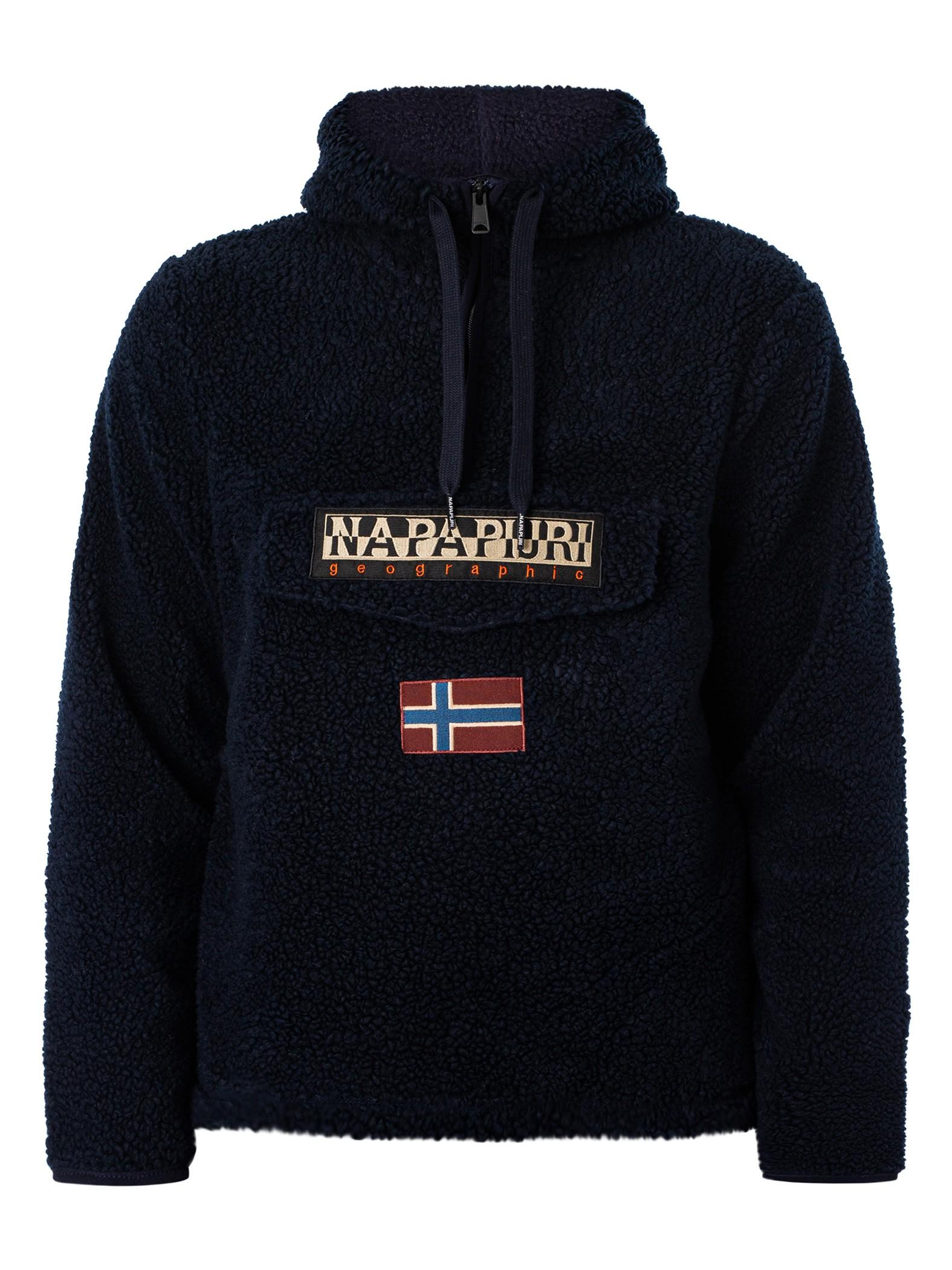 Napapijri Burgee Fleece Jacket in Blue for Men Lyst