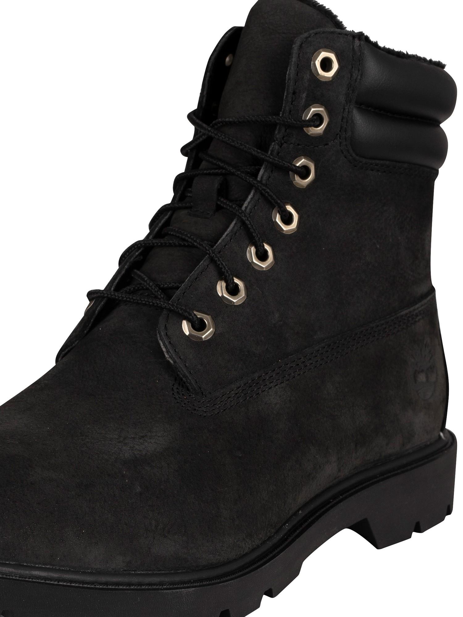 timberland 6 inch basic black