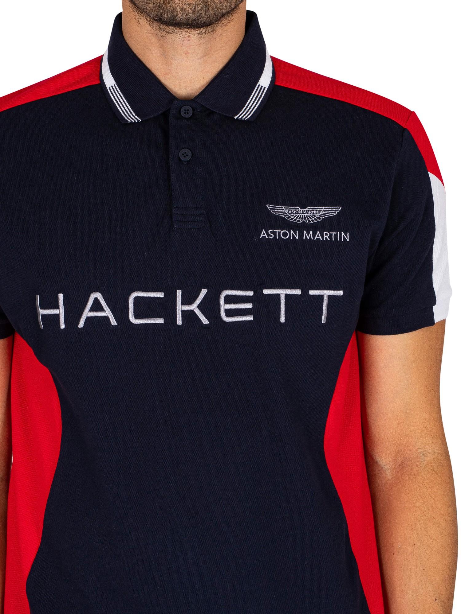 Hackett Amr Multi Polo Shirt in Black for Men | Lyst