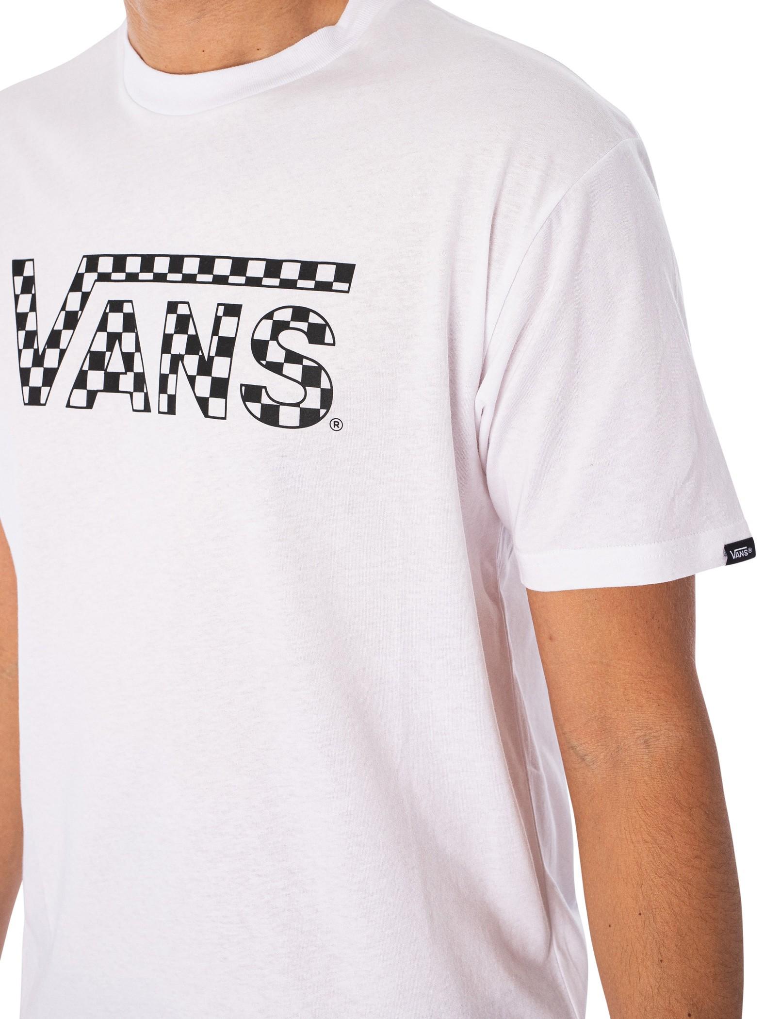 Vans Checkered T shirt in White for Men Lyst UK