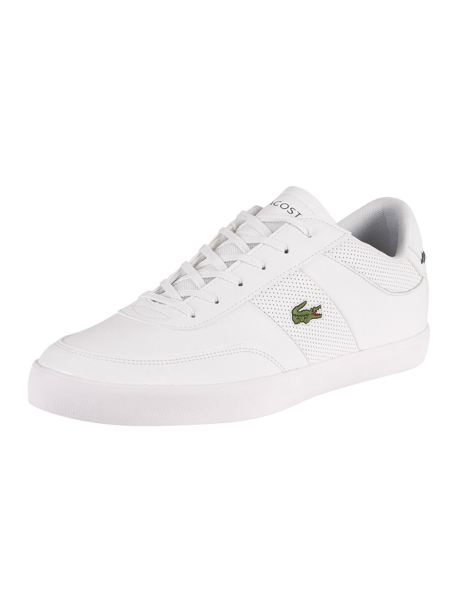 Lacoste Court Master 0120 1 Cma Leather Trainers in White/White (White ...