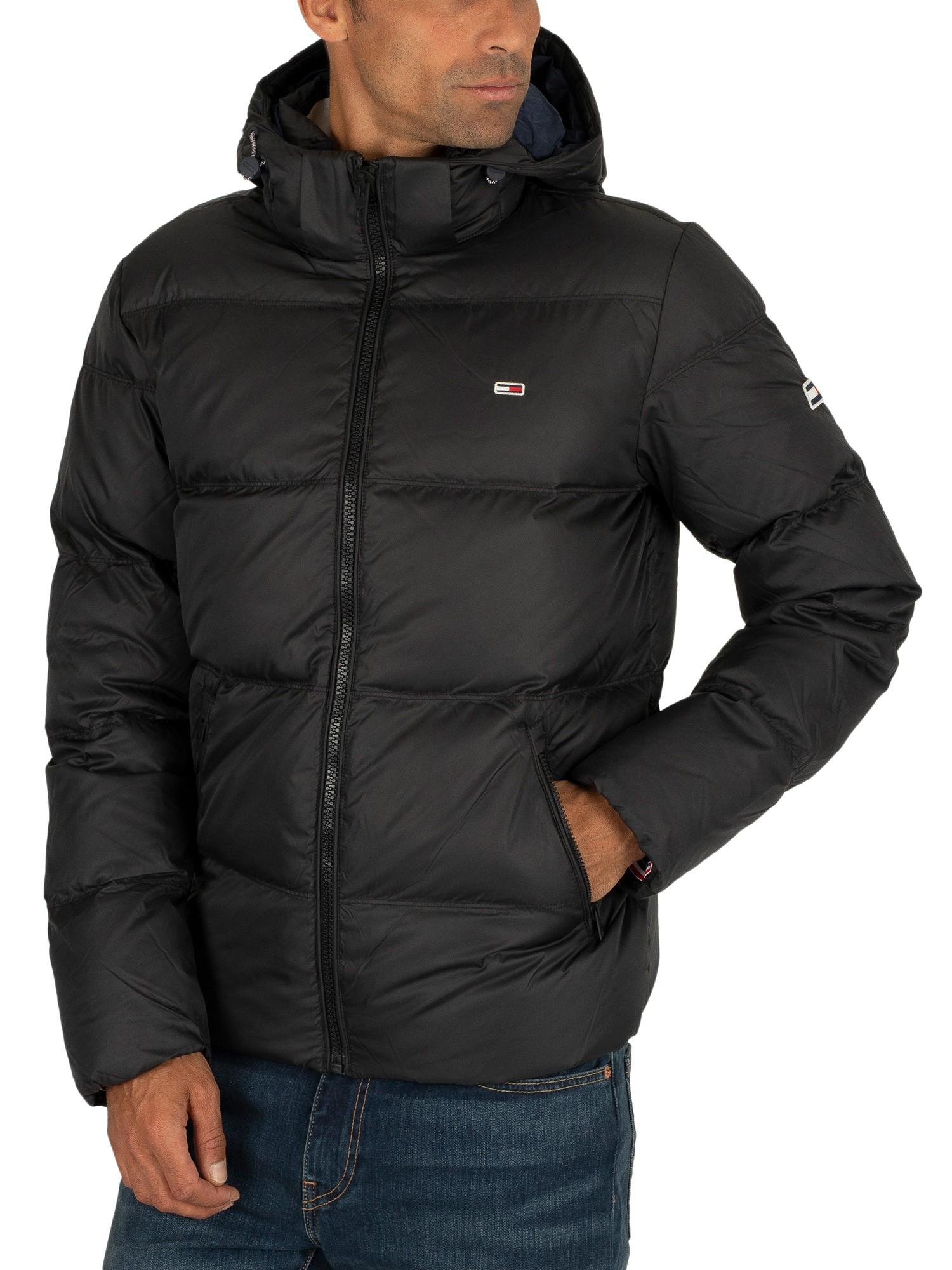Tommy Hilfiger Denim Essential Down Jacket in Black for Men - Lyst