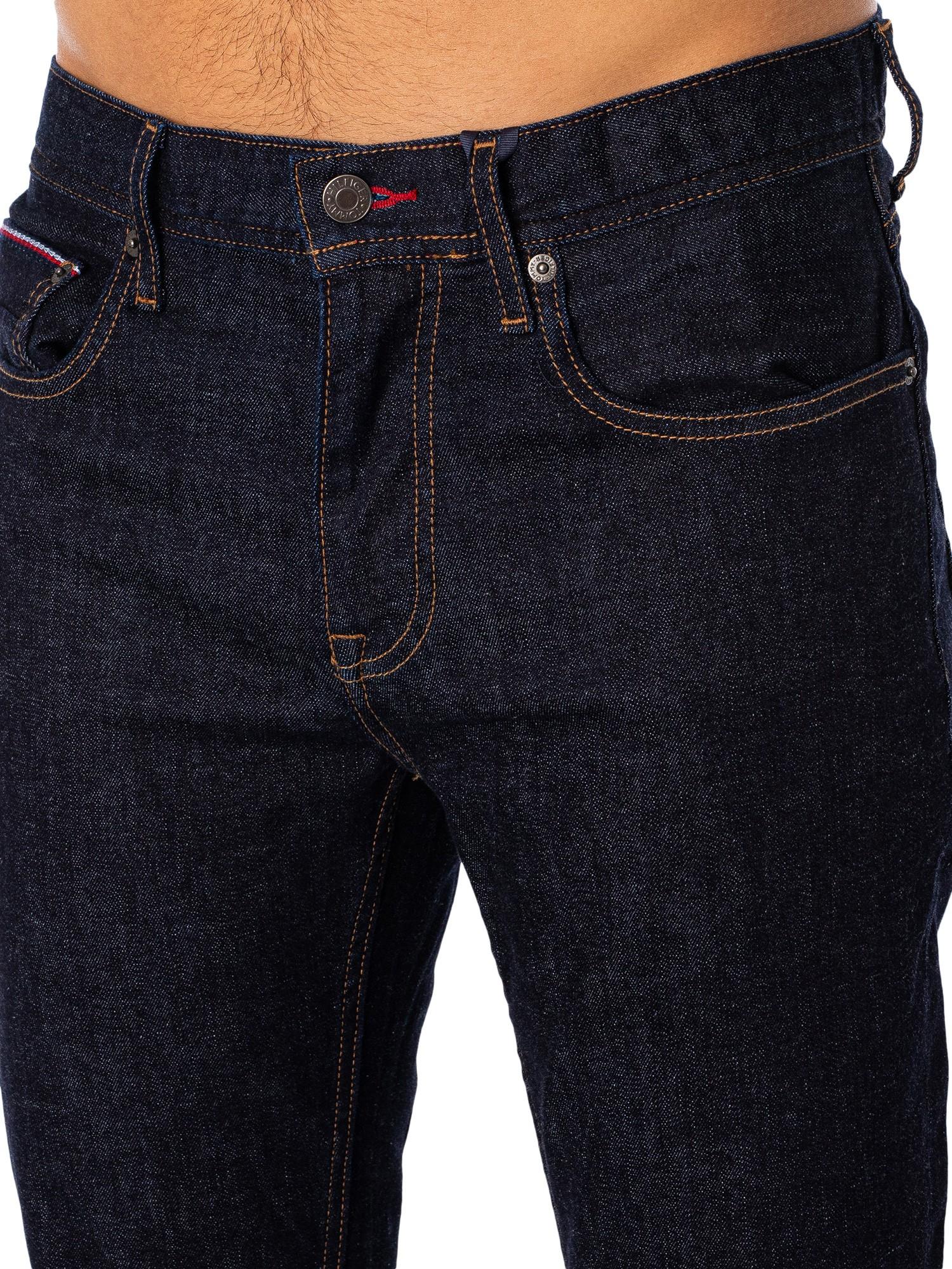 Kostume malm Berygtet Tommy Hilfiger Core Straight Denton Jeans in Black for Men | Lyst