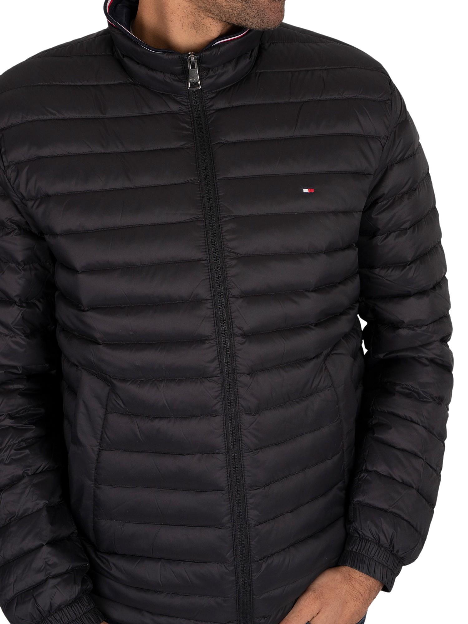 Tommy Hilfiger Core Packable Down Jacket in Black for Men | Lyst