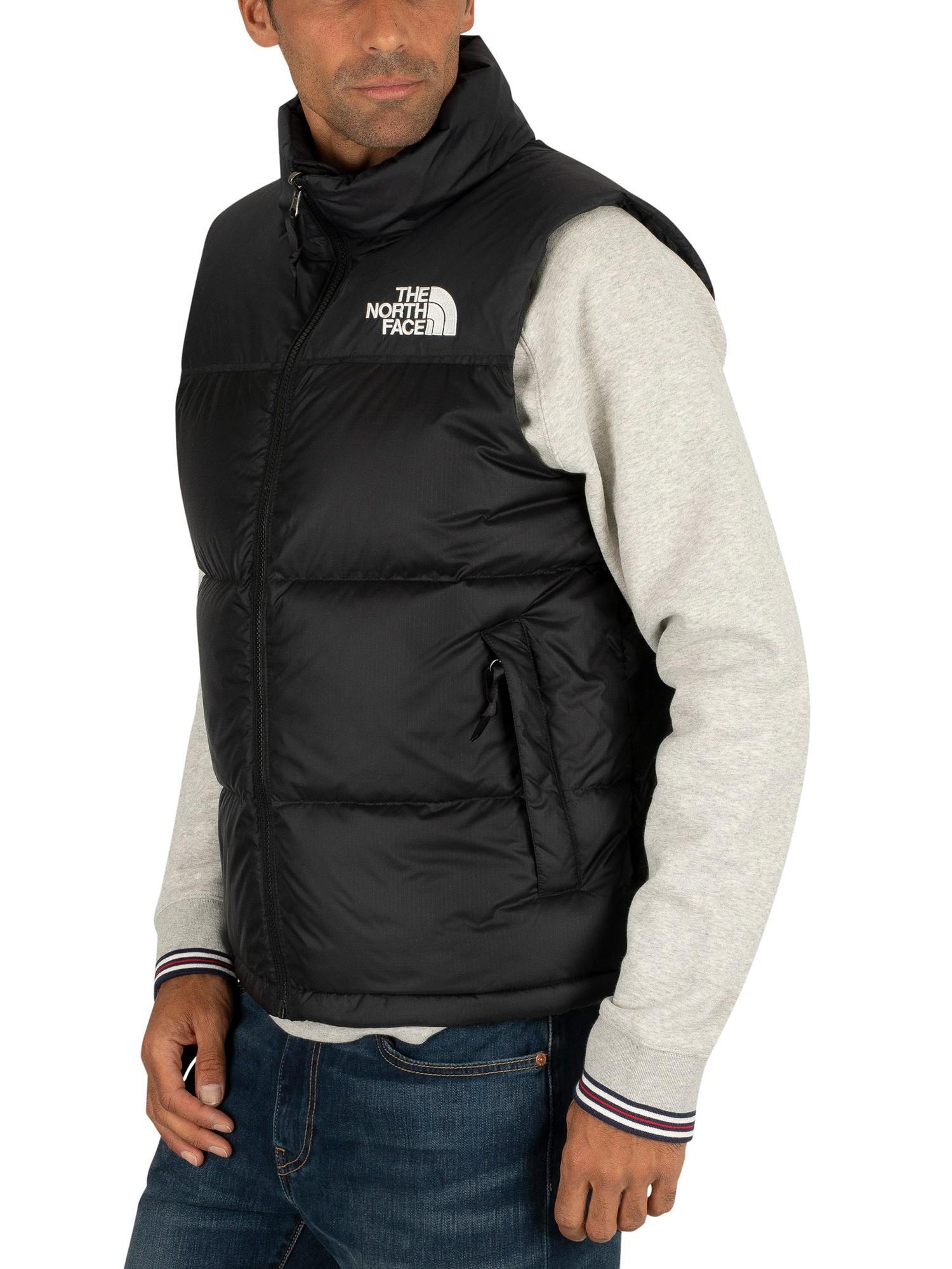 The North Face Synthetic 1996 Retro Nuptse Gilet in Black for Men - Lyst