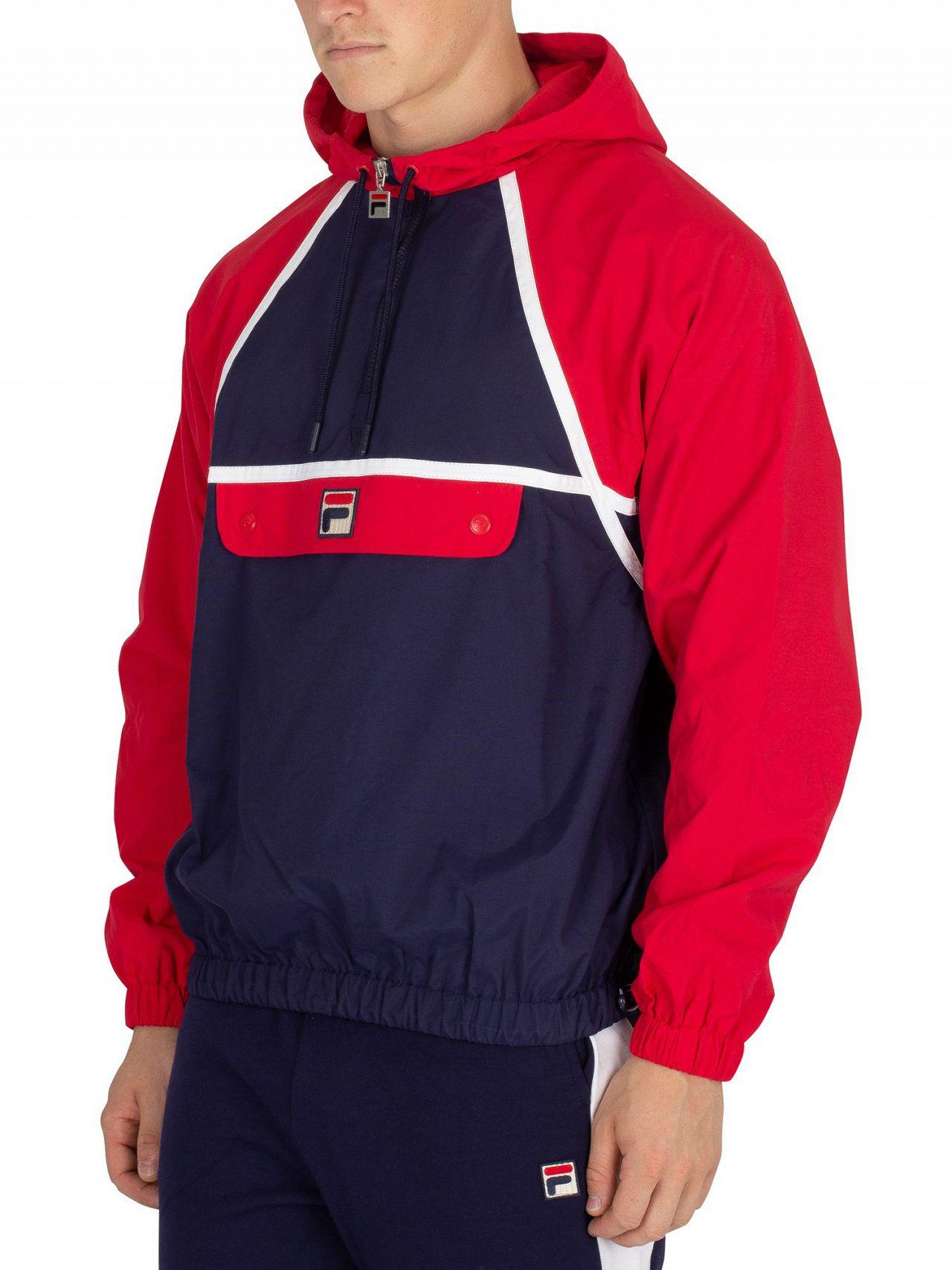 Fila Synthetic Peacoat/red/white Astor Batwing Jacket for Men - Lyst