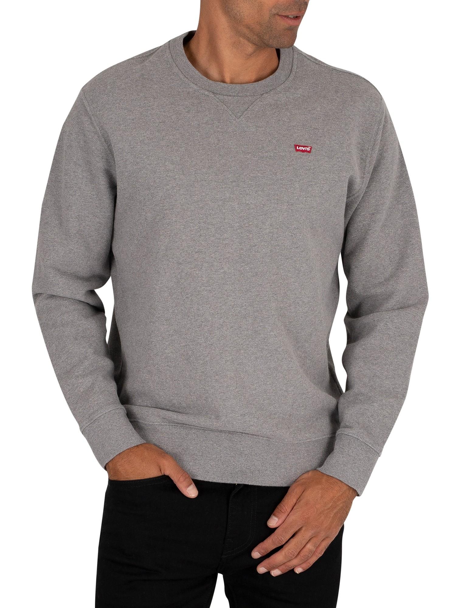 Levi's Original Crew Sweatshirt in Grey Heather (Gray) for Men - Lyst