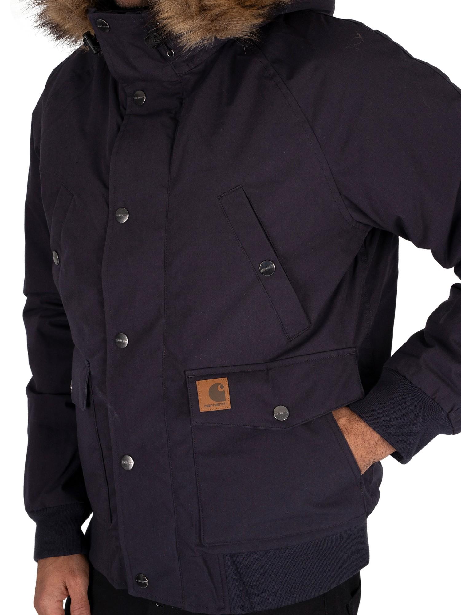 Carhartt WIP Synthetic Trapper Parka Jacket in Dark Navy/Black (Blue) for  Men | Lyst