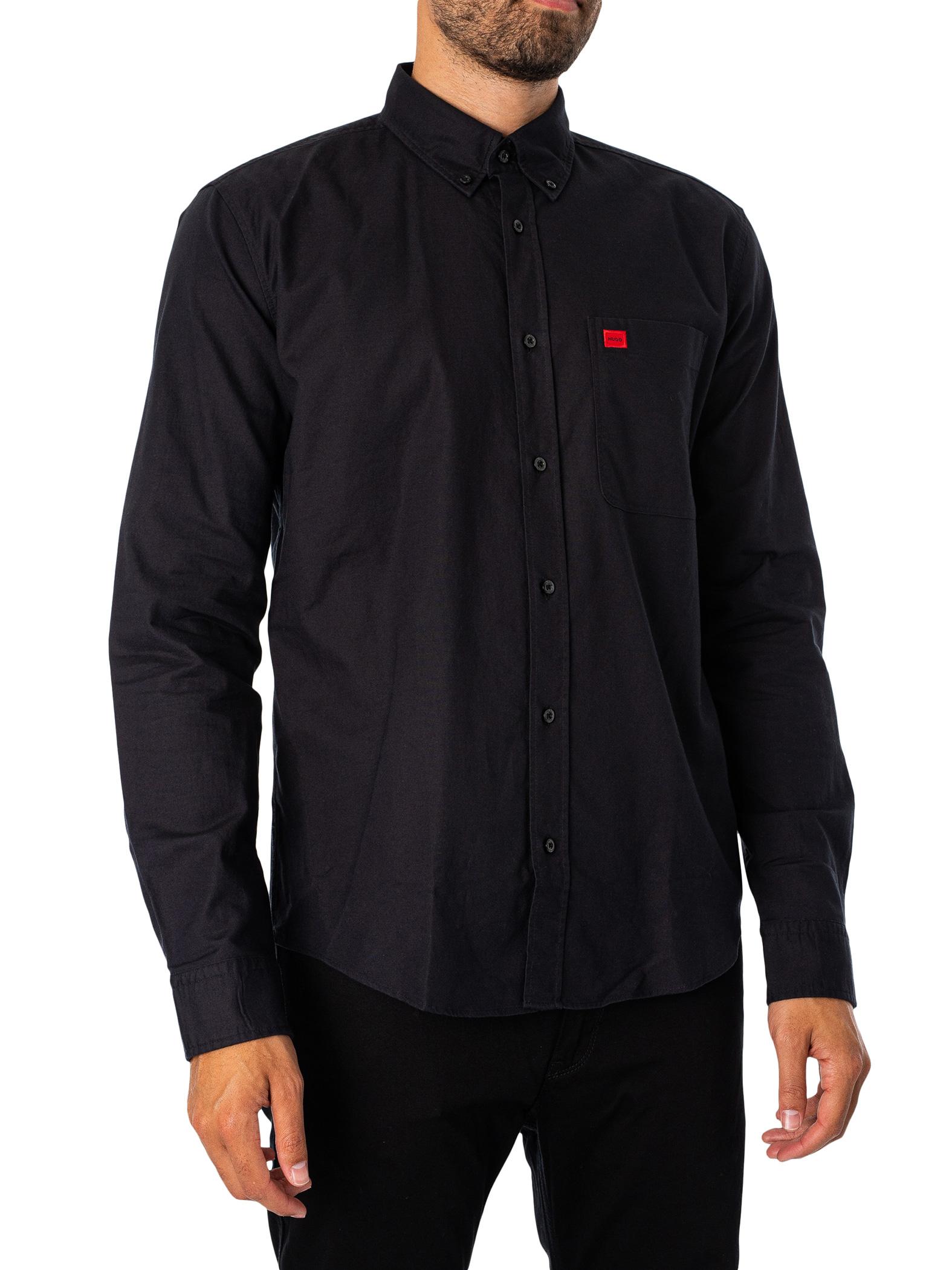 Hugo boss black button on sale down shirt