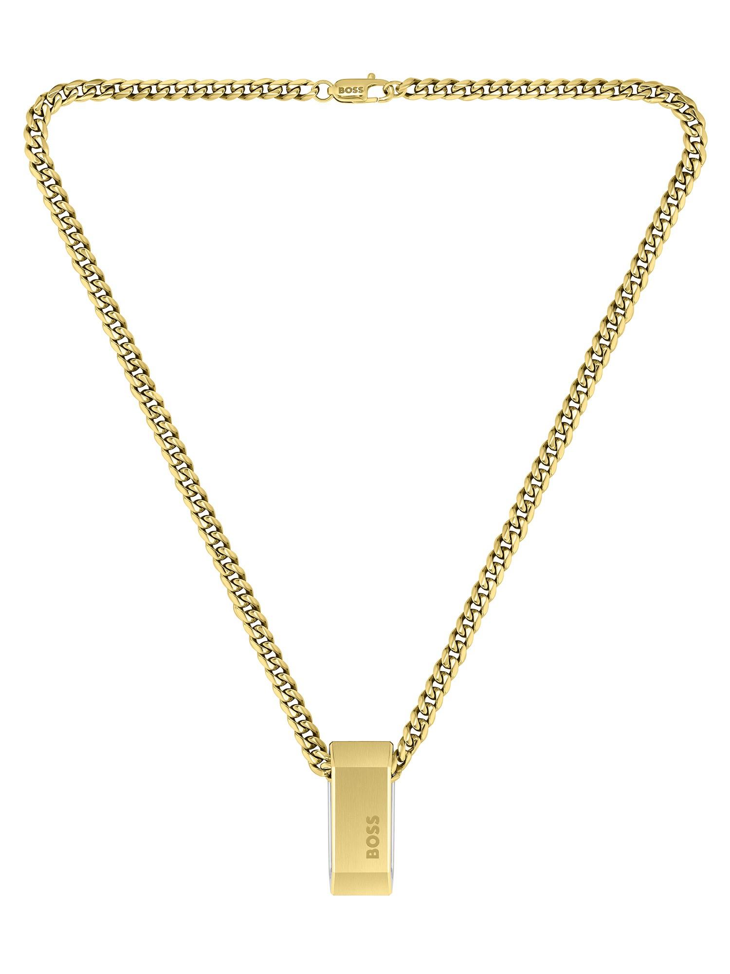 BOSS by HUGO BOSS Carter Pendant Necklace in Metallic for Men Lyst