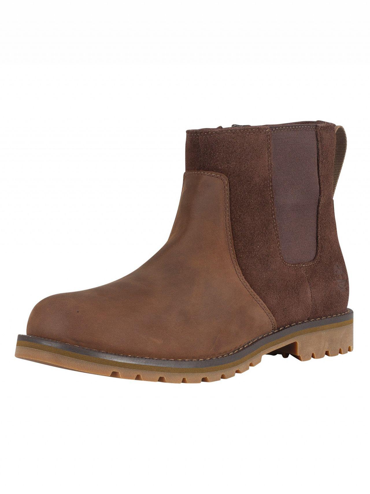 larchmont chelsea boot for men in dark brown