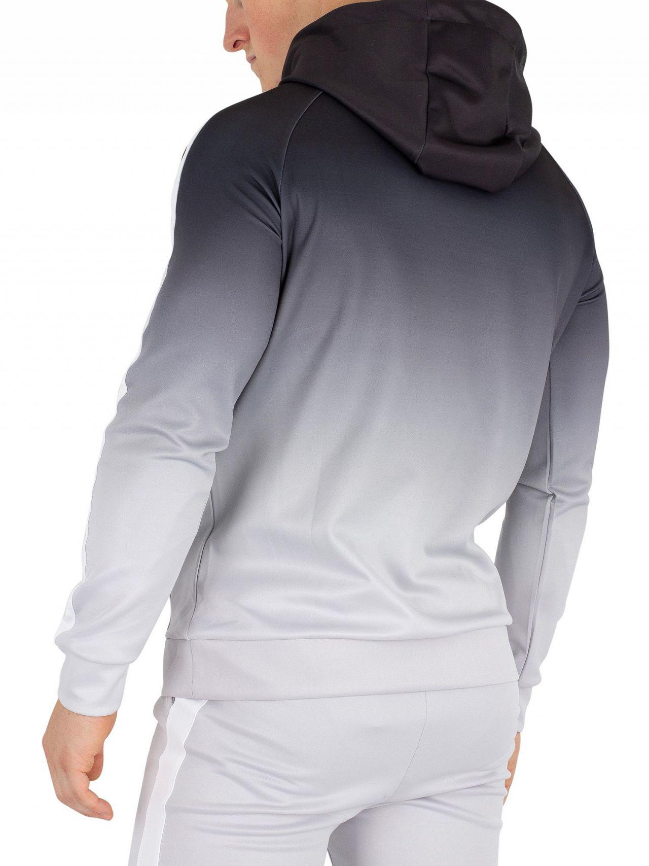 faded black zip up hoodie
