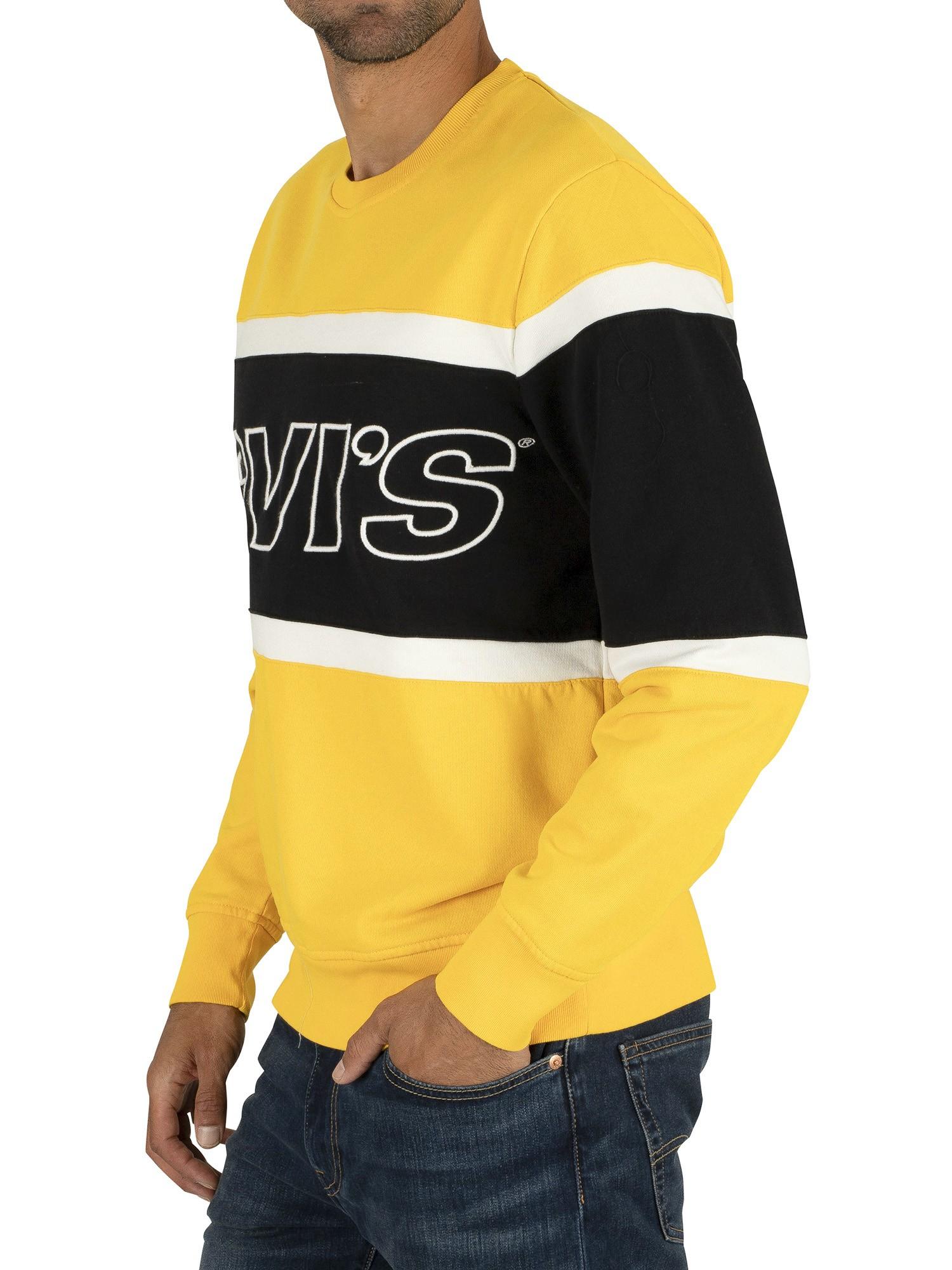 levis yellow sweatshirt