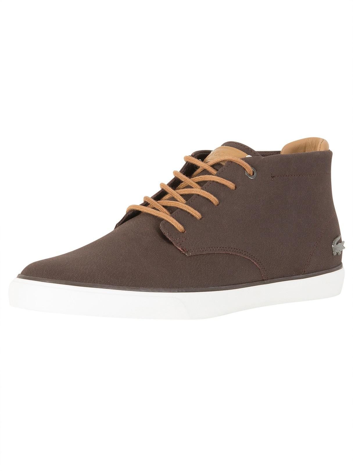 Lacoste Dark Brown/light Brown Esparre Chukka 118 1 Cam Trainers for Men |  Lyst Canada