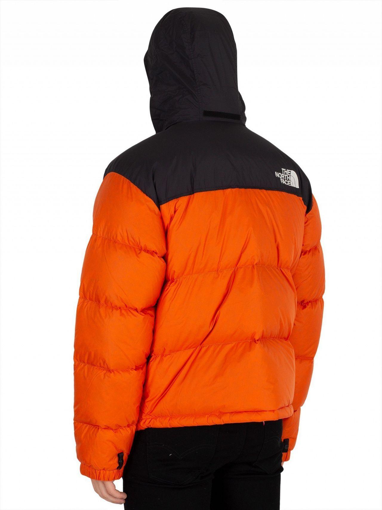 1996 retro nuptse jacket persian orange