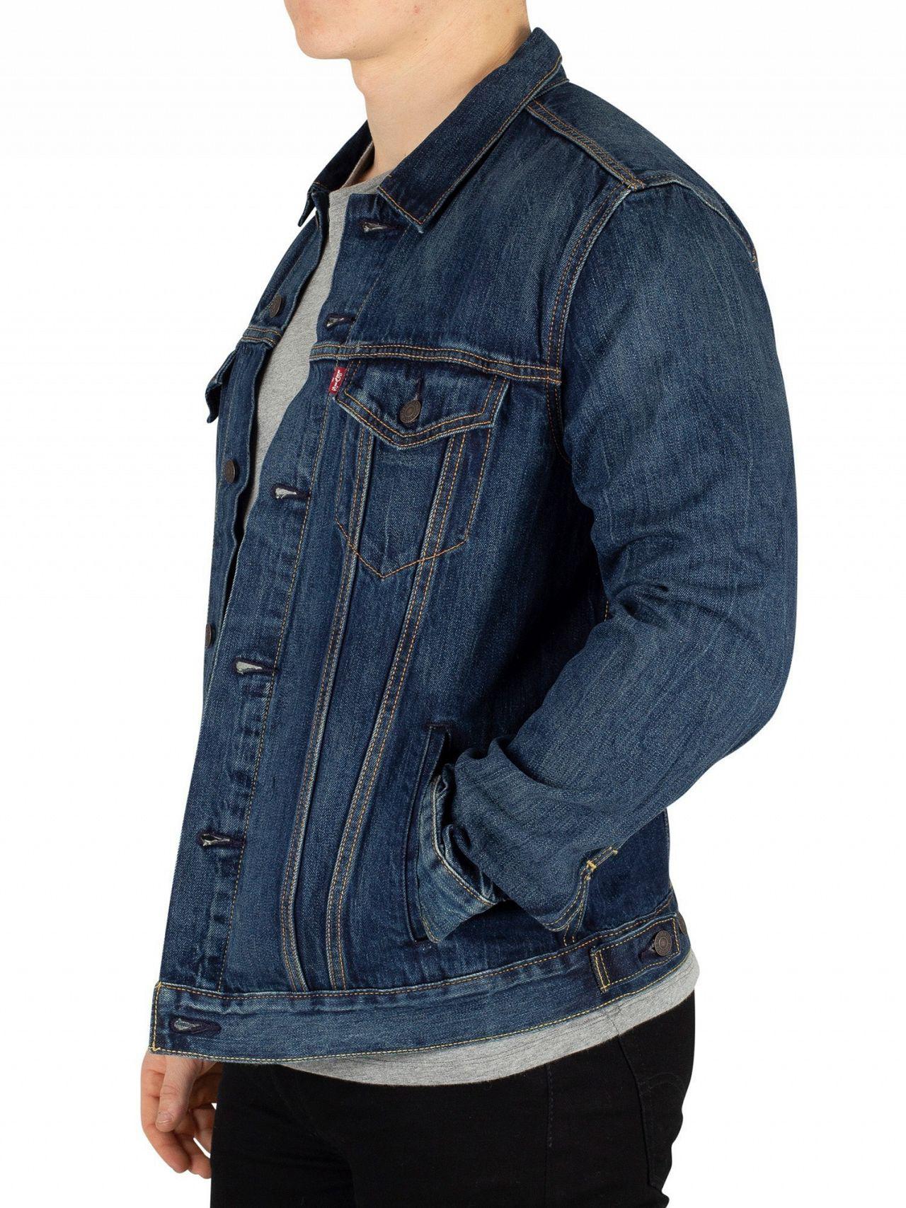 Levi's Cotton Palmer The Trucker Jacket in Blue for Men - Lyst