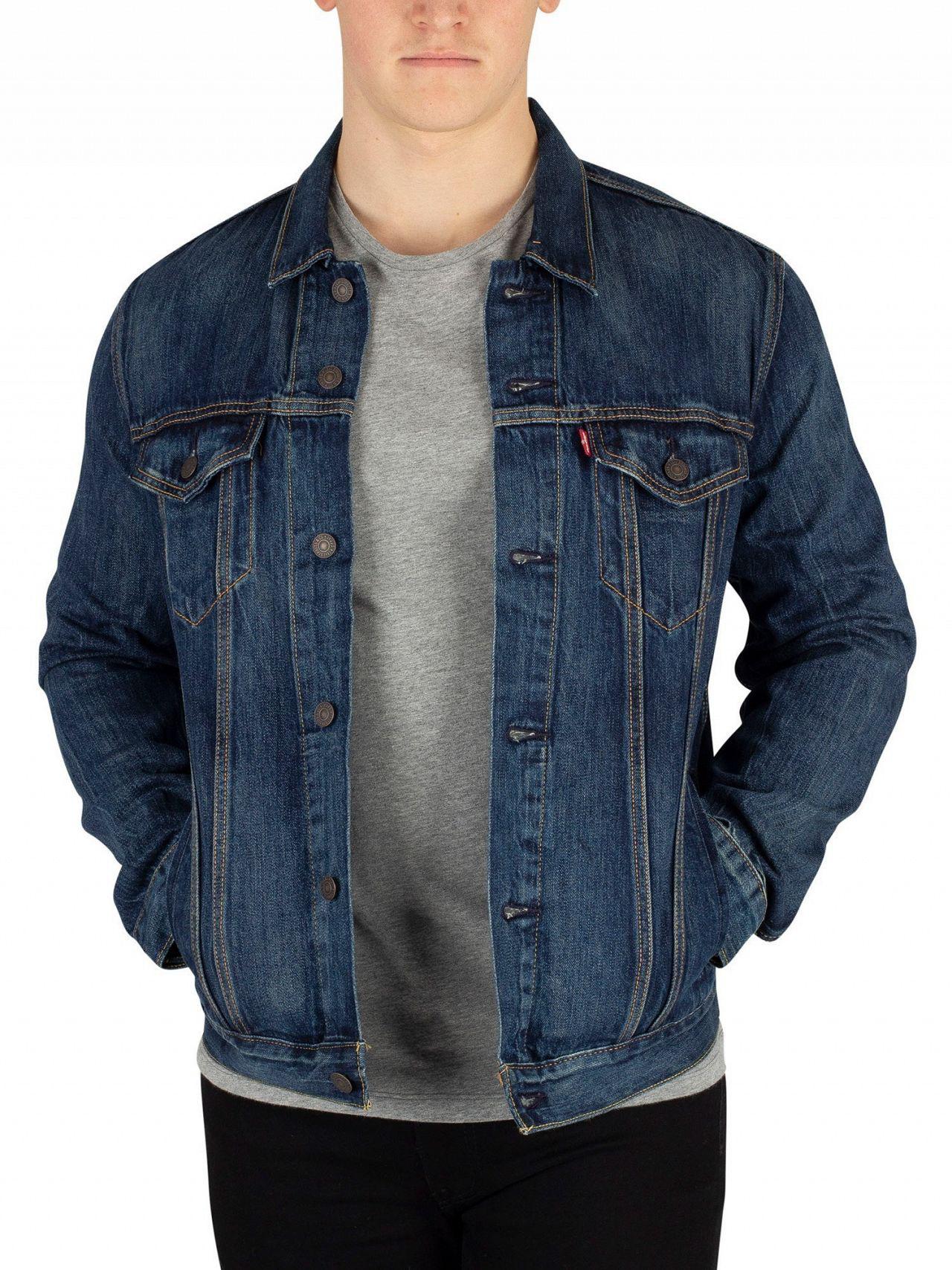 Levi's Cotton Palmer The Trucker Jacket in Blue for Men | Lyst