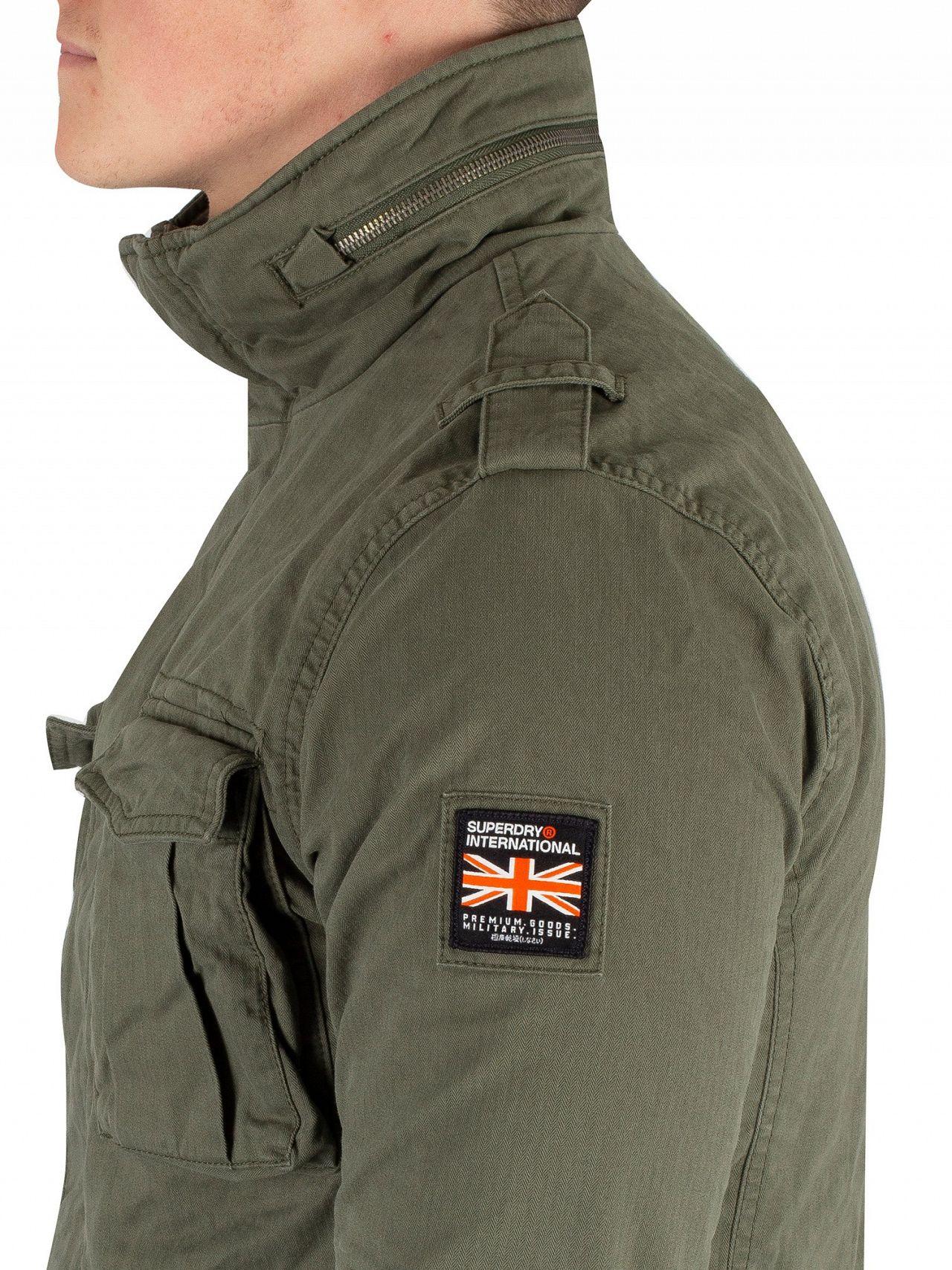 superdry jacket army green