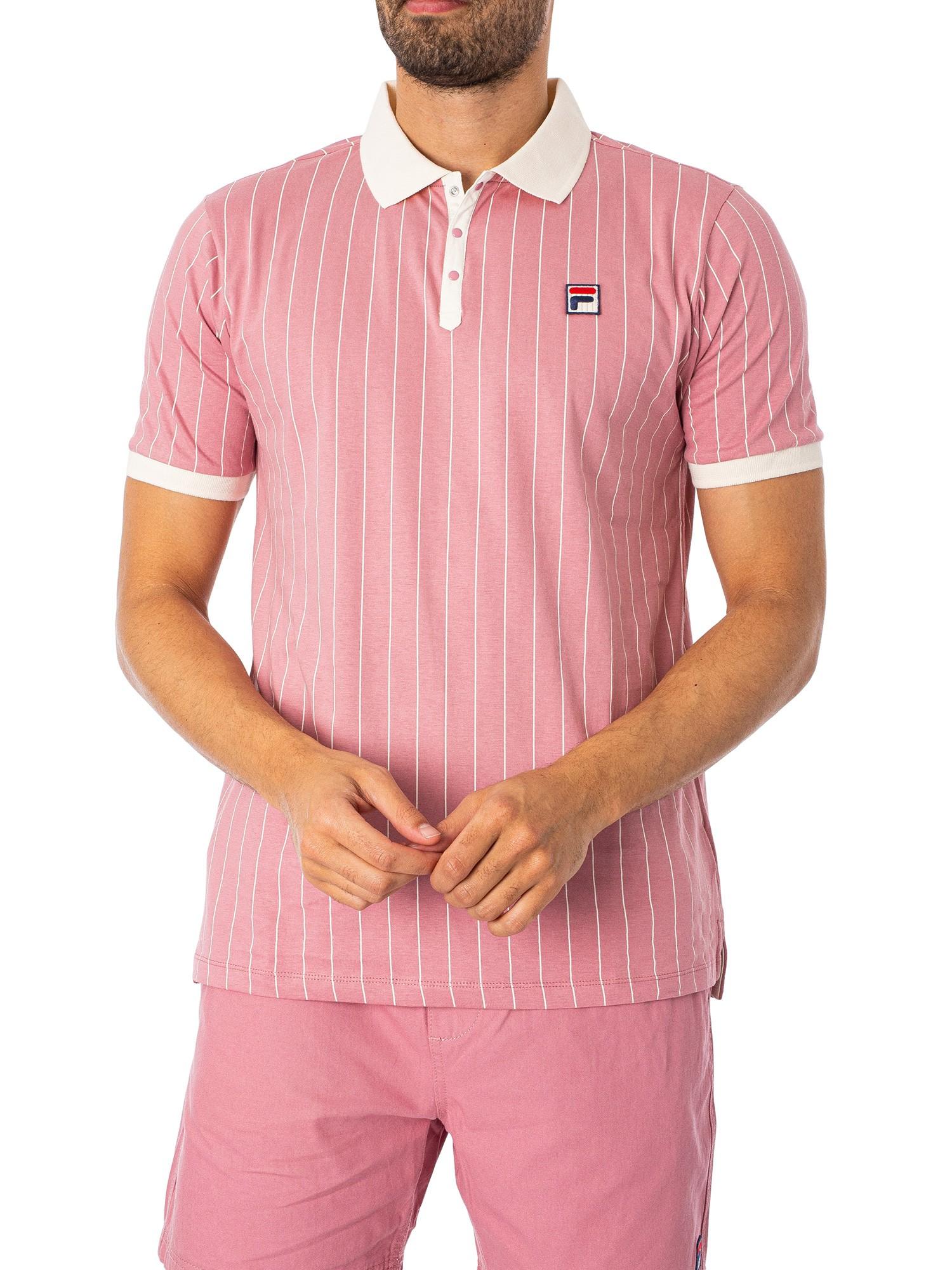 Fila Classic Vintage Striped Polo Shirt in Pink for Men | Lyst