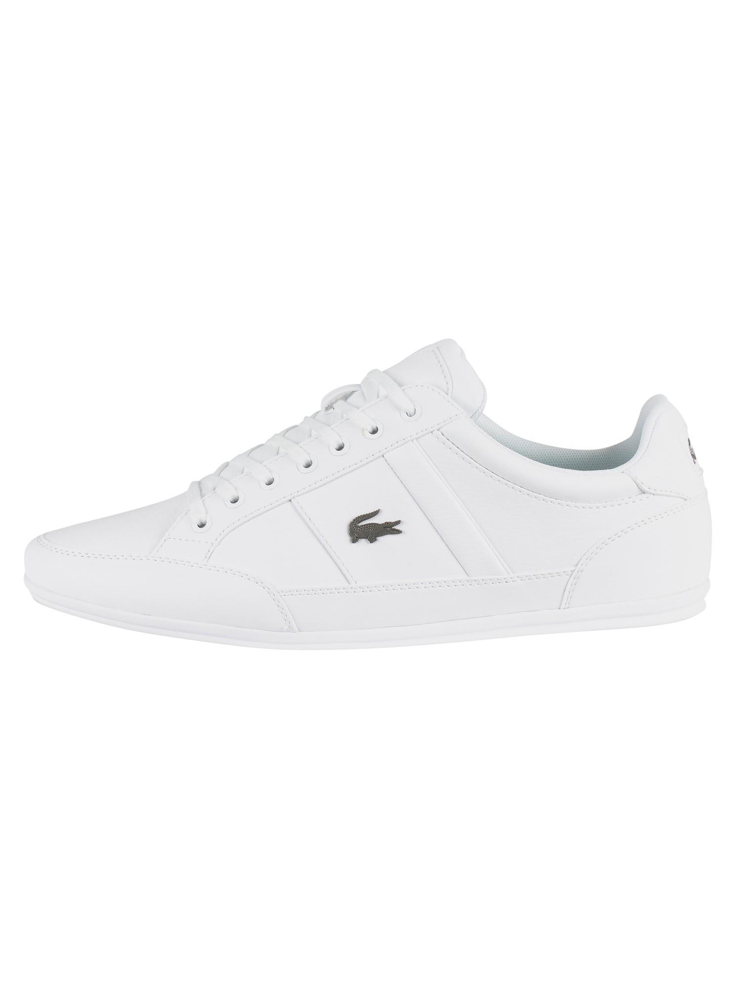 Lacoste Chaymon Bl 1 Cma Leather Trainers in White/White (White) for Men -  Lyst