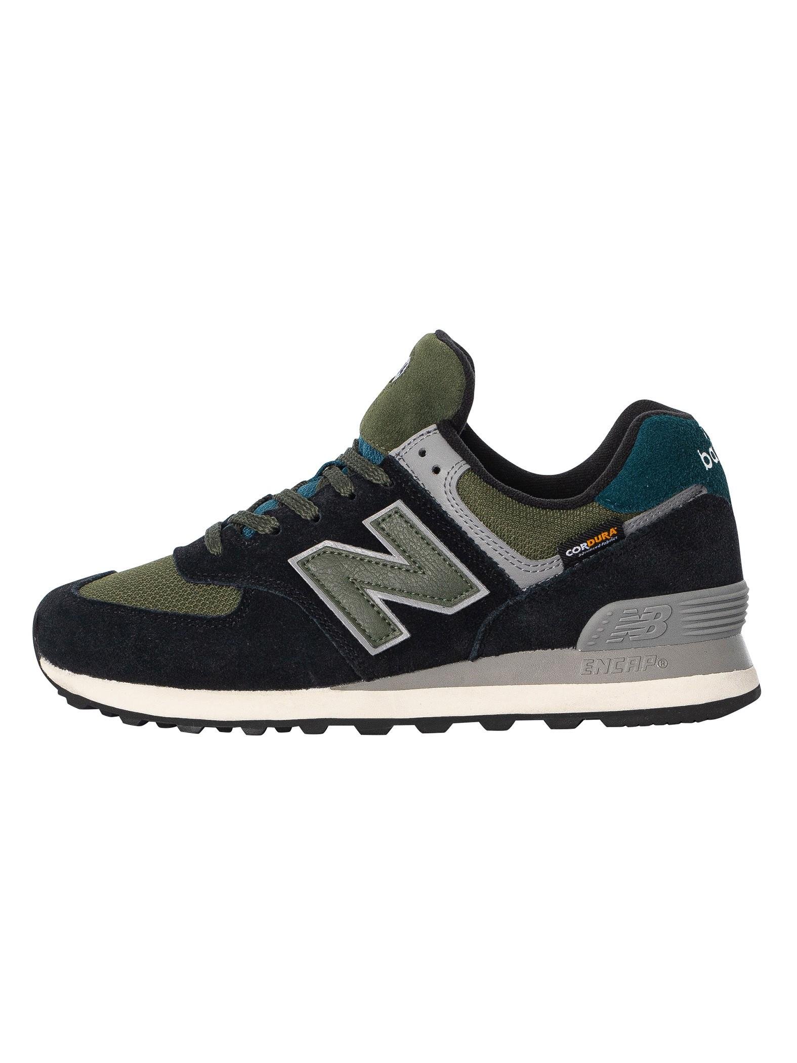 New balance clearance 574 black suede