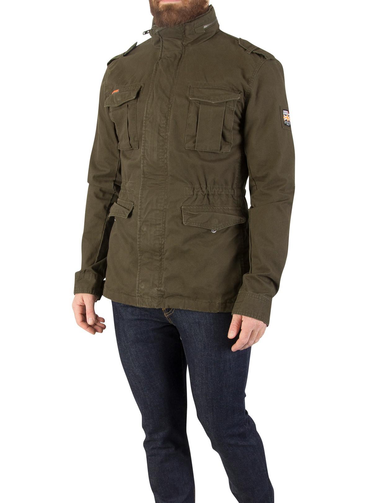 Superdry Wool Dark Khaki Rookie Heavy Weather Field Jacket for Men - Lyst