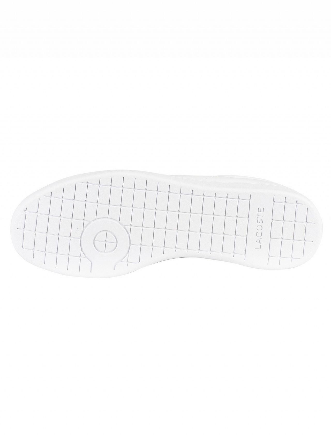 Lacoste White off White Carnaby Evo Strap 119 3 Sma Leather Trainers for Men Lyst