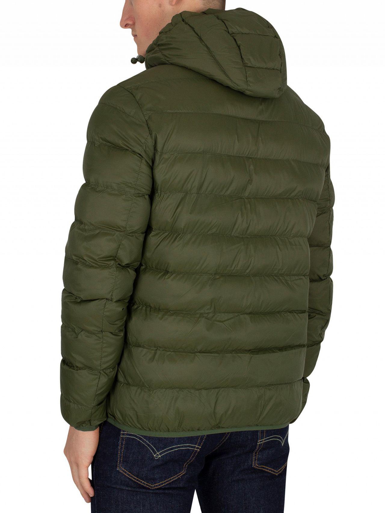 lyle and scott lightweight puffer jacket green