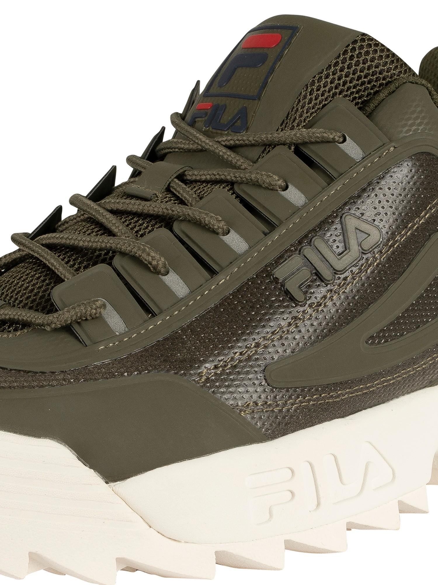 fila disruptor army green